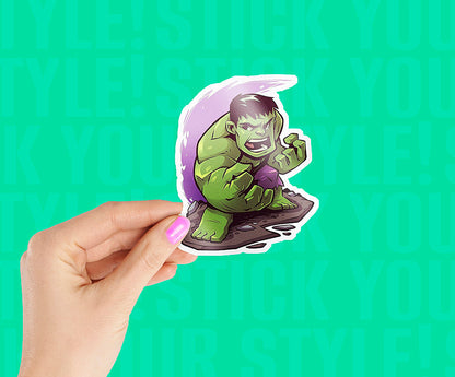 Angry Hulk Magnetic Sticker