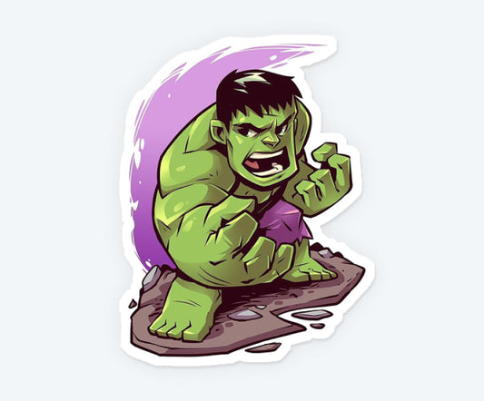 Angry Hulk Magnetic Sticker