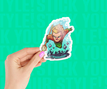 Aquaman King of Ocean Magnetic Sticker