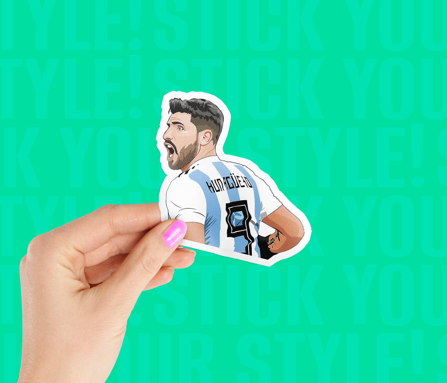 Argentina Sergio Kun Aguero Sticker