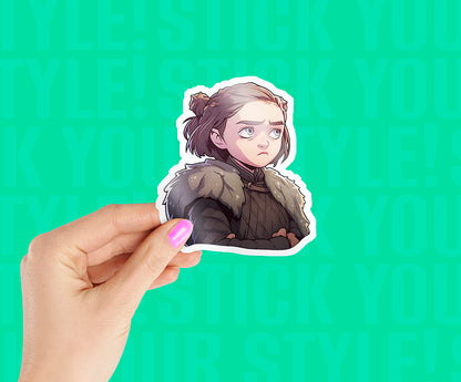Arya Stark Chibi Sticker