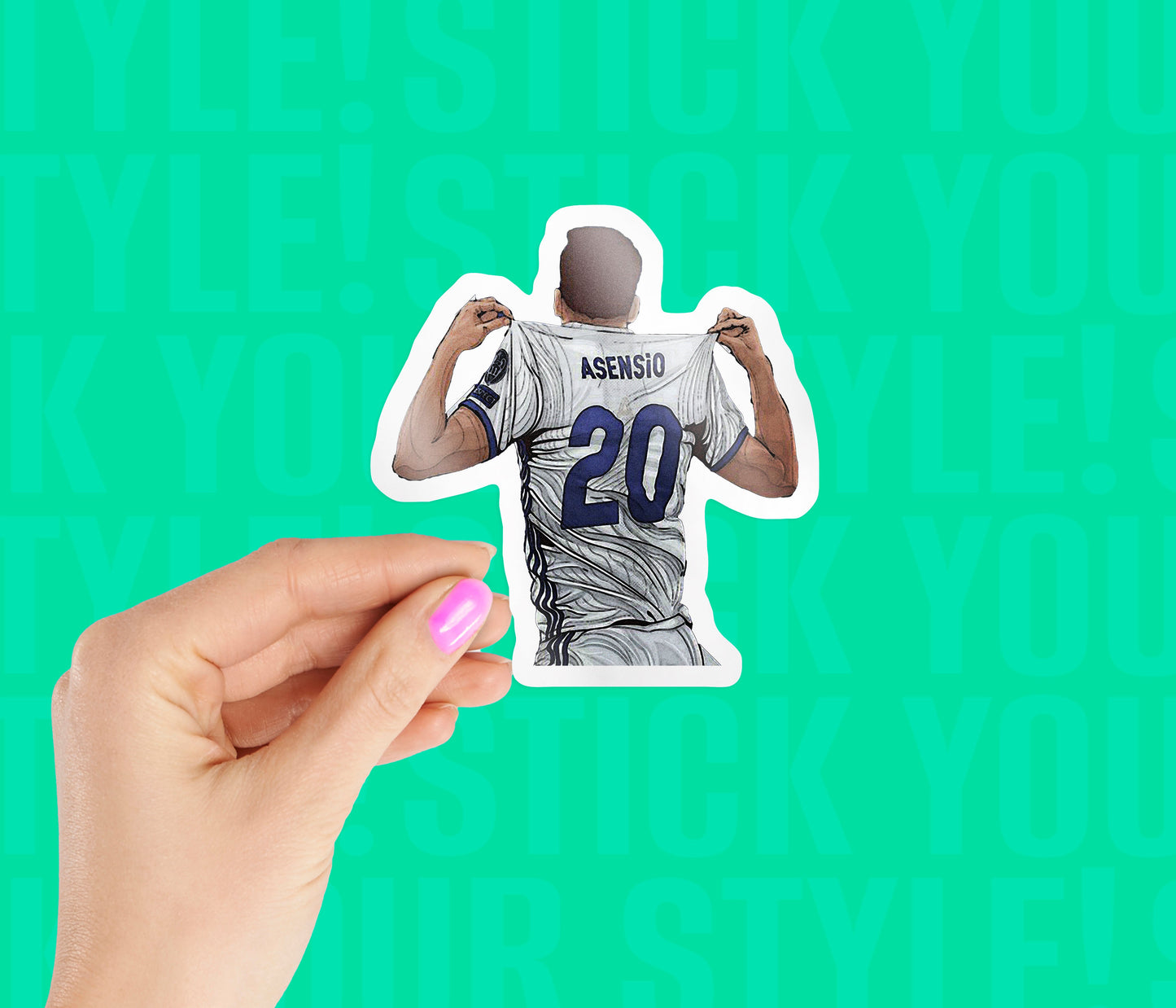 Asensio Real Madrid Magnetic Sticker