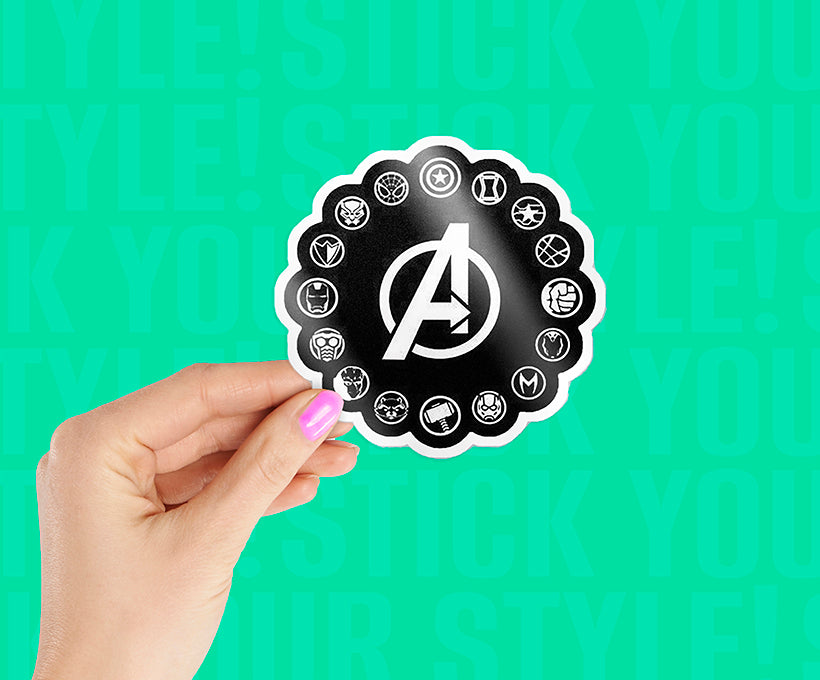 Avengers Assemble logo sticker