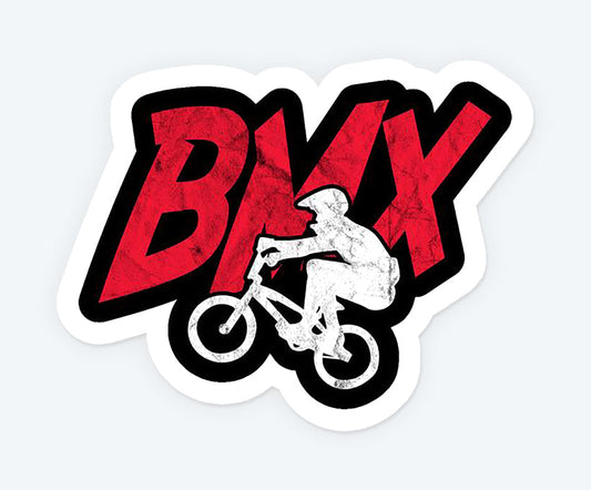 BMX Bike Riding Logo Magnetic Sticker