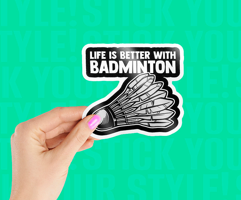 Badminton Life Magnetic Sticker
