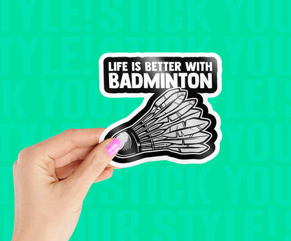 Badminton Life Magnetic Sticker