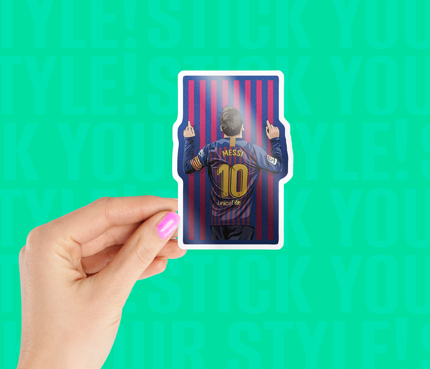 Barca Messi Signature Sticker