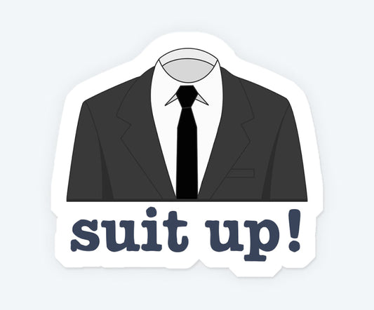 Barney Stinson Suit Up Magnetic Sticker