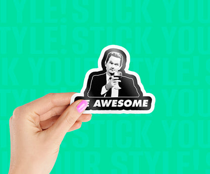 Be Awesome - Barney Sticker