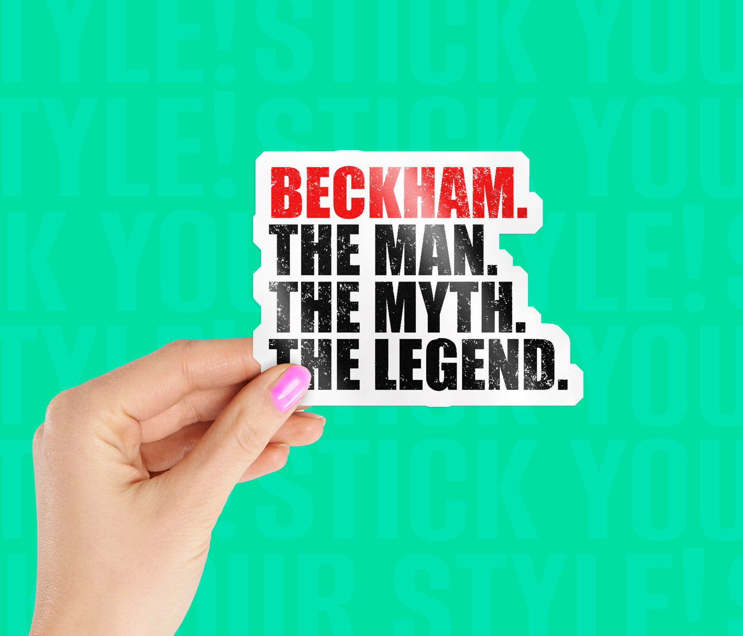 Beckham The Legend Sticker