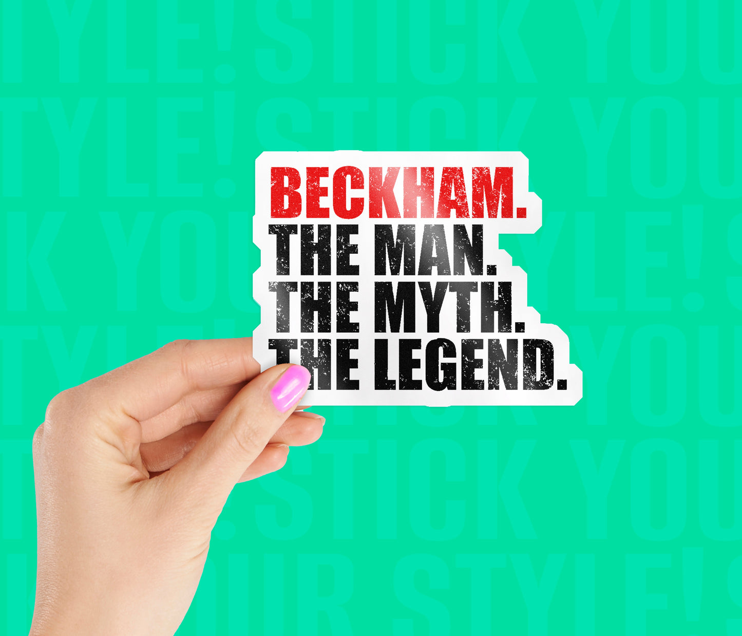 Beckham The Legend Magnetic Sticker