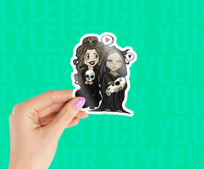 Bellatrix & Voldemort Magnetic Sticker