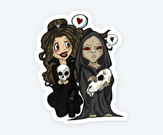 Bellatrix & Voldemort Magnetic Sticker