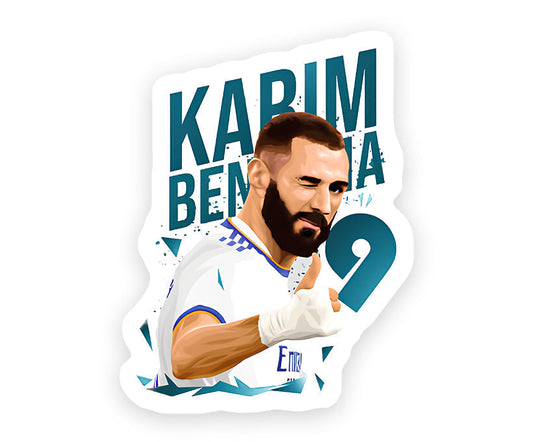 Benzema Real Madrid Magnetic Sticker