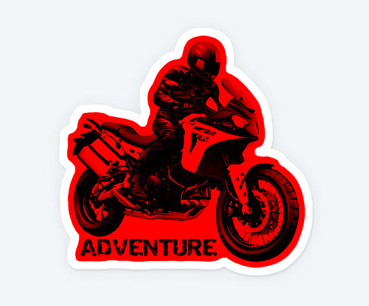 Bikers Adventure Cool Magnetic Sticker