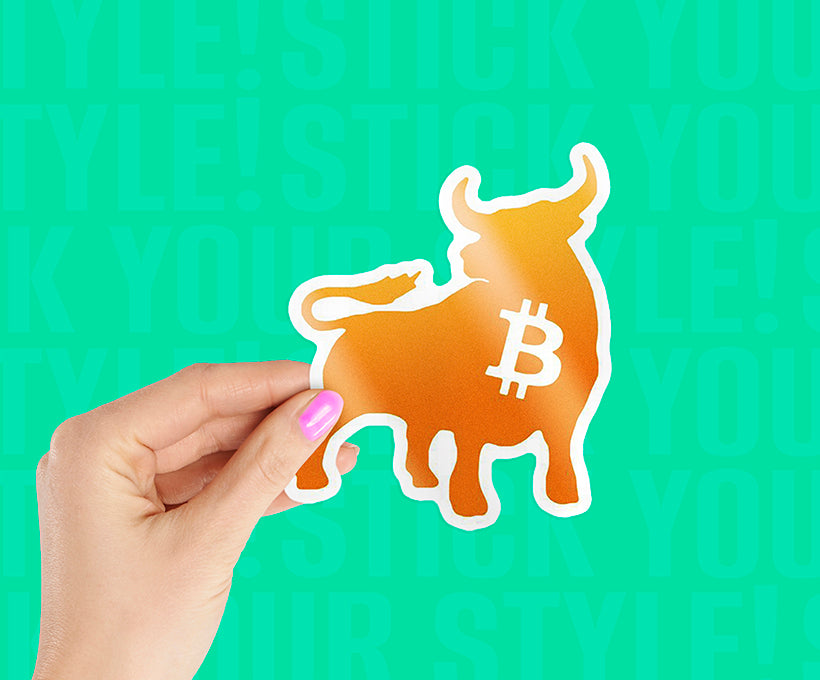 Bitcoin Bull Sticker