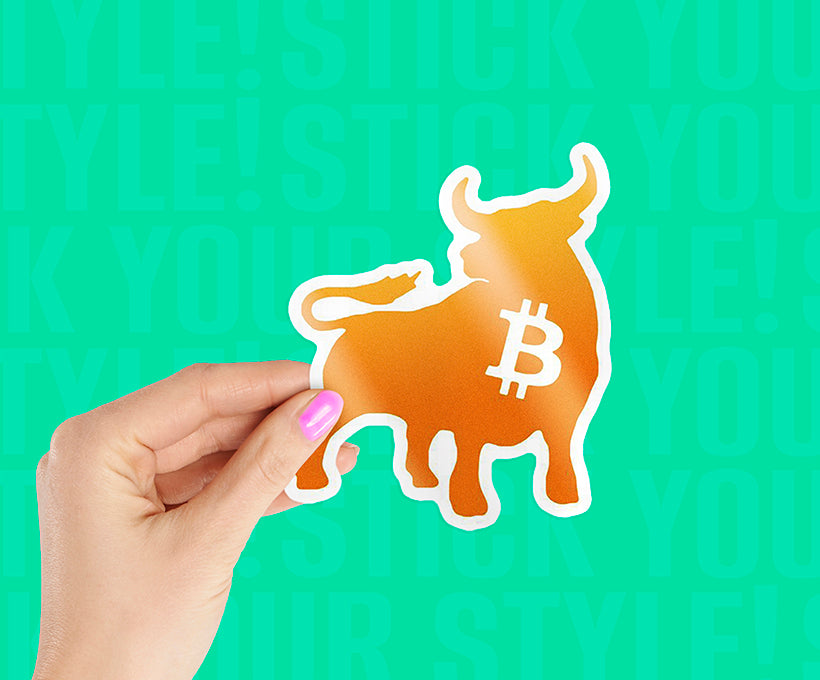 Bitcoin Bull Magnetic Sticker