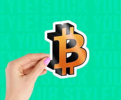 Bitcoin Logo Magnetic Sticker