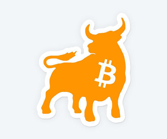Bitcoin Bull Magnetic Sticker
