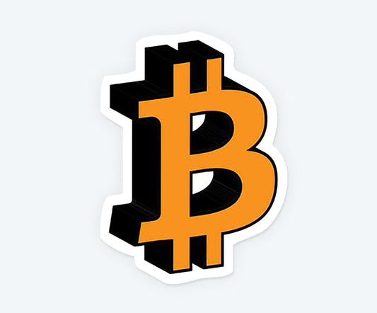 Bitcoin Logo Magnetic Sticker