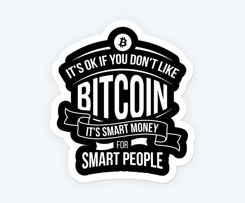 Bitcoin Smart Money Magnetic Sticker