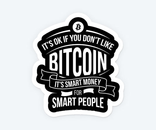 Bitcoin Smart Money Magnetic Sticker