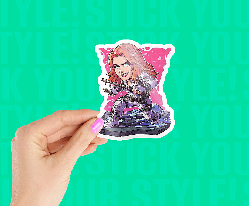 Black Widow Avenger Sticker