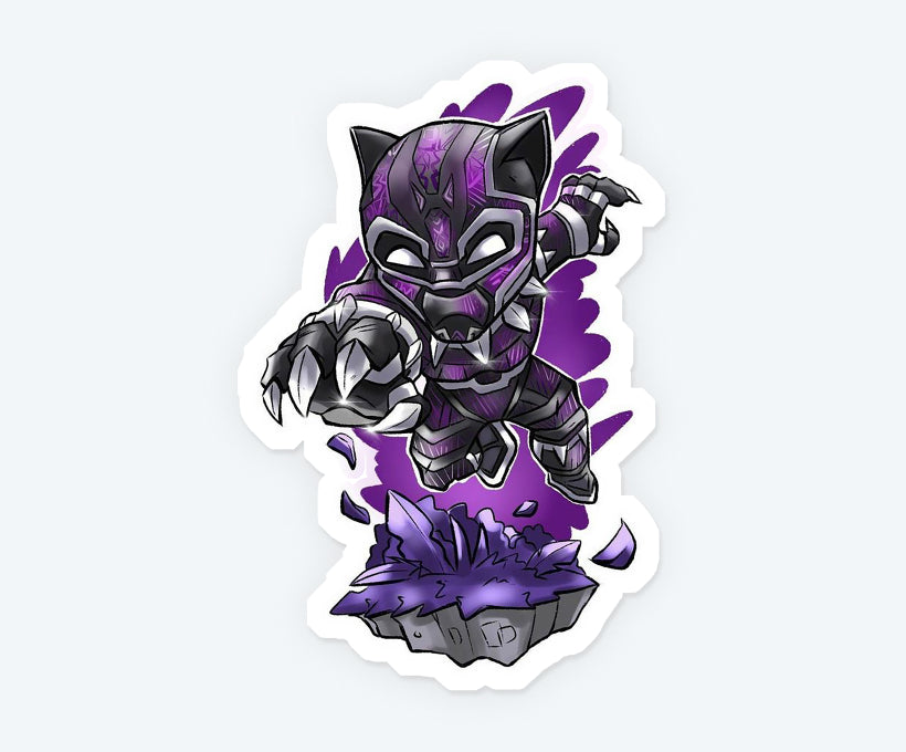 Black Panther Vibranium Magnetic Sticker