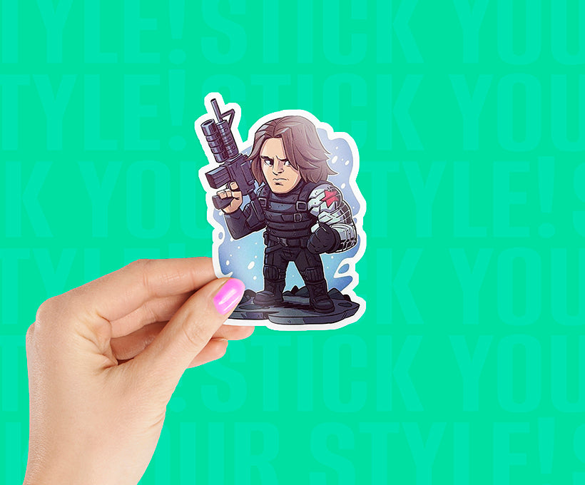 Winter Soldier Bucky Magnetic Sticker