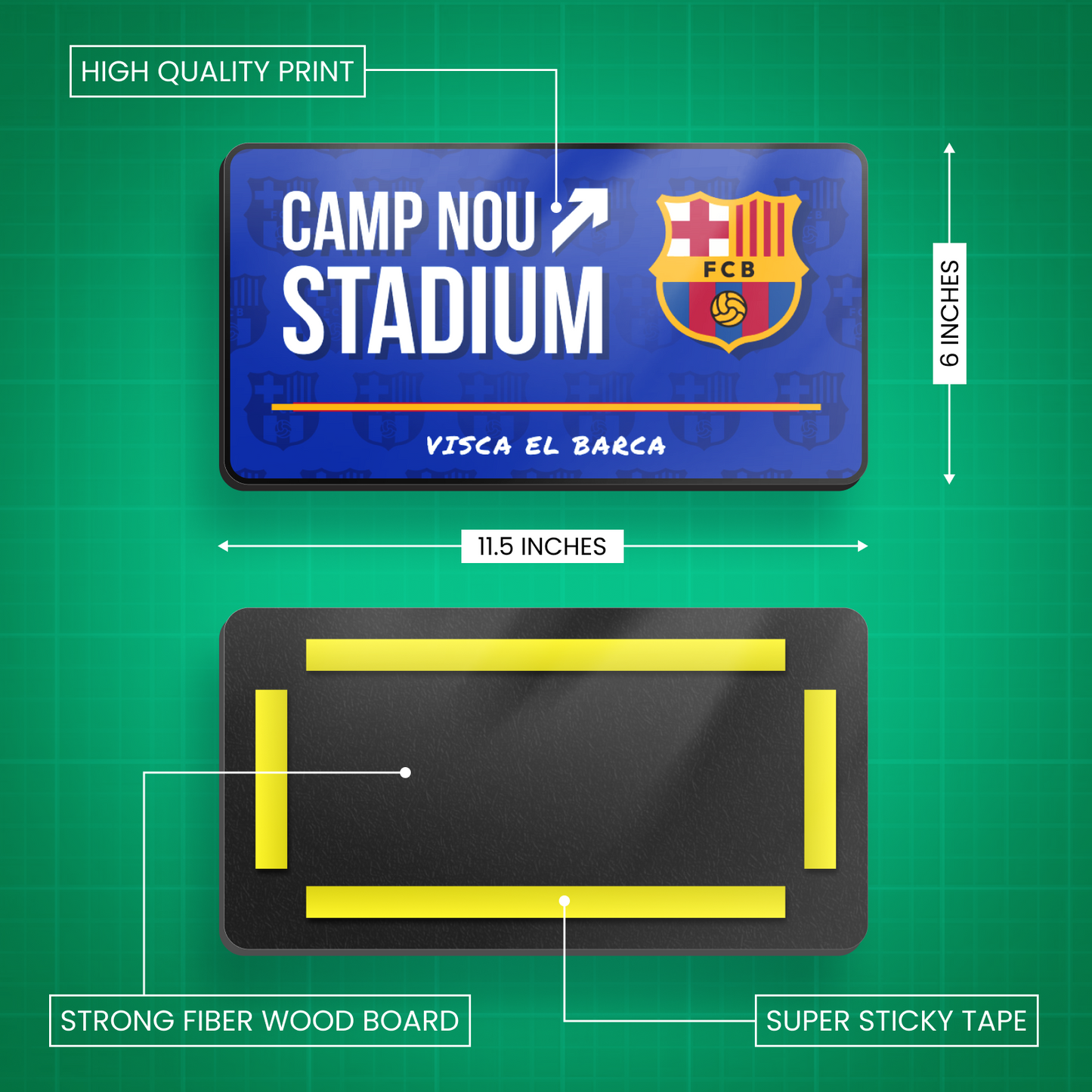 Camp Nou Stadium - FC Barcelona Door Sign