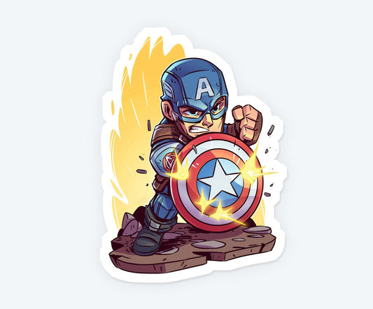 Captain America First Avenger Magnetic Sticker