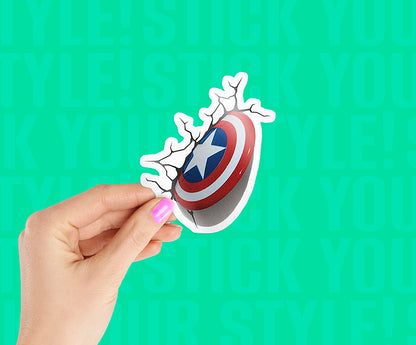 Captian America Shield Sticker