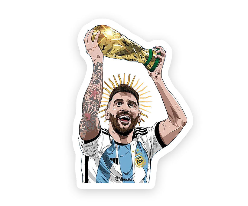 Champion Lionel Messi Magnetic Sticker