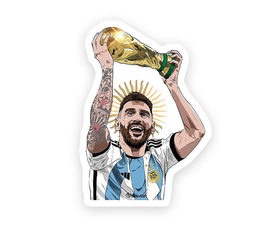 Champion Lionel Messi Magnetic Sticker