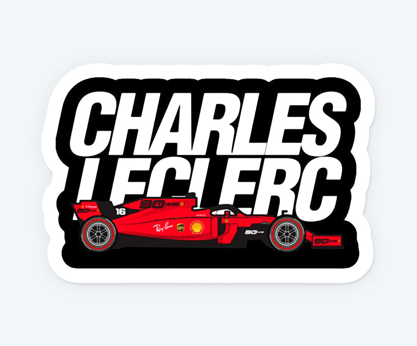 Charles Leclerc Car Magnetic Sticker
