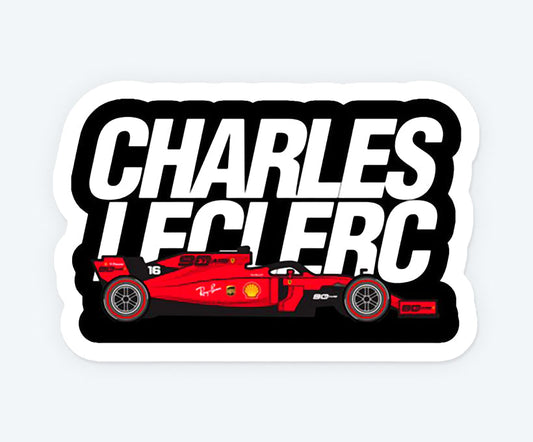 Charles Leclerc Car Magnetic Sticker