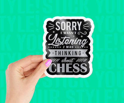 Chess Passionate Sticker