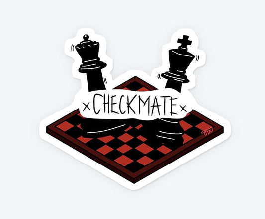 Chess Checkmate Magnetic Sticker
