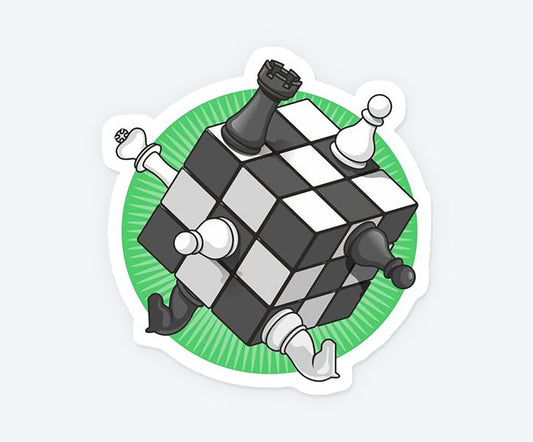 Chess Rubix Cube Magnetic Sticker