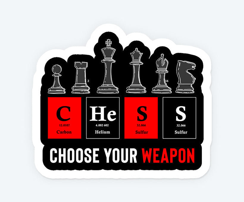 Chess Weapon Magnetic Sticker