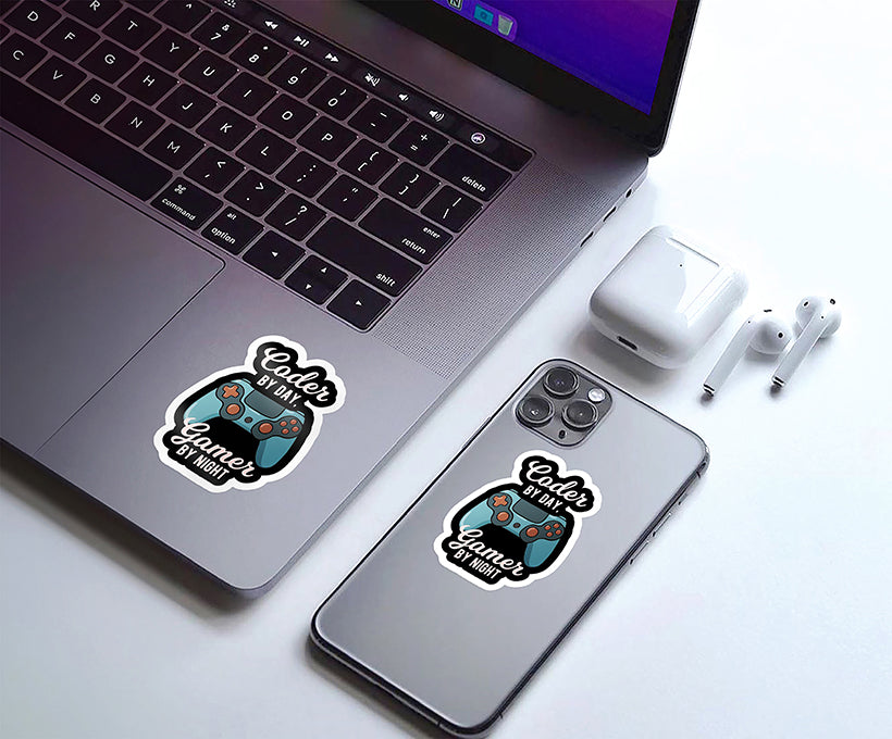 Coder As Gamer Sticker