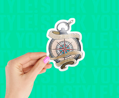 Compass Art sticker