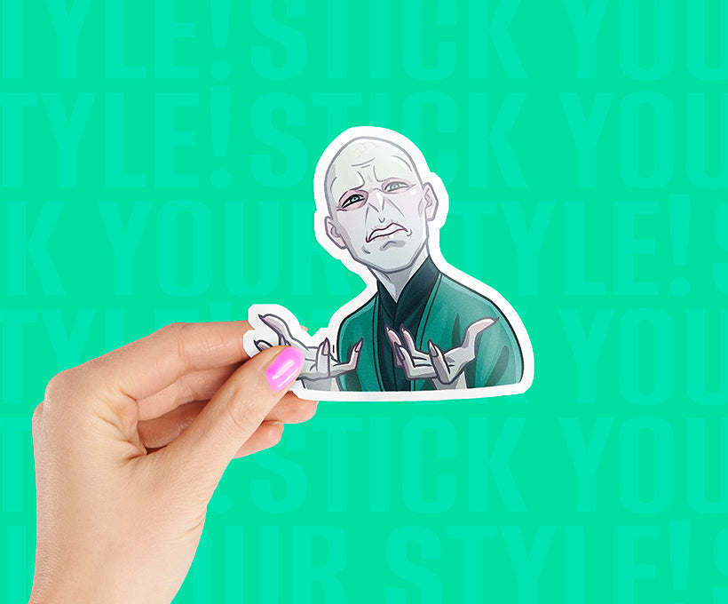 Confused Lord Voldemort Magnetic Sticker