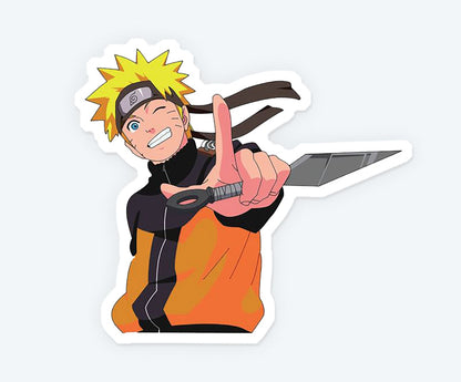 Naruto Action Pose 4 Magnetic Sticker