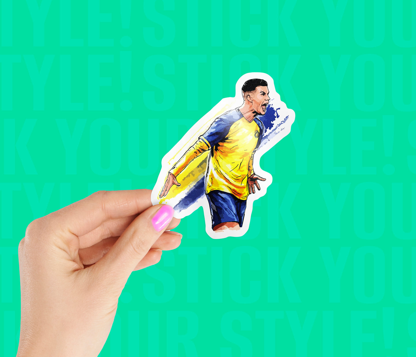 Cristiano Ronaldo Graffiti Sticker