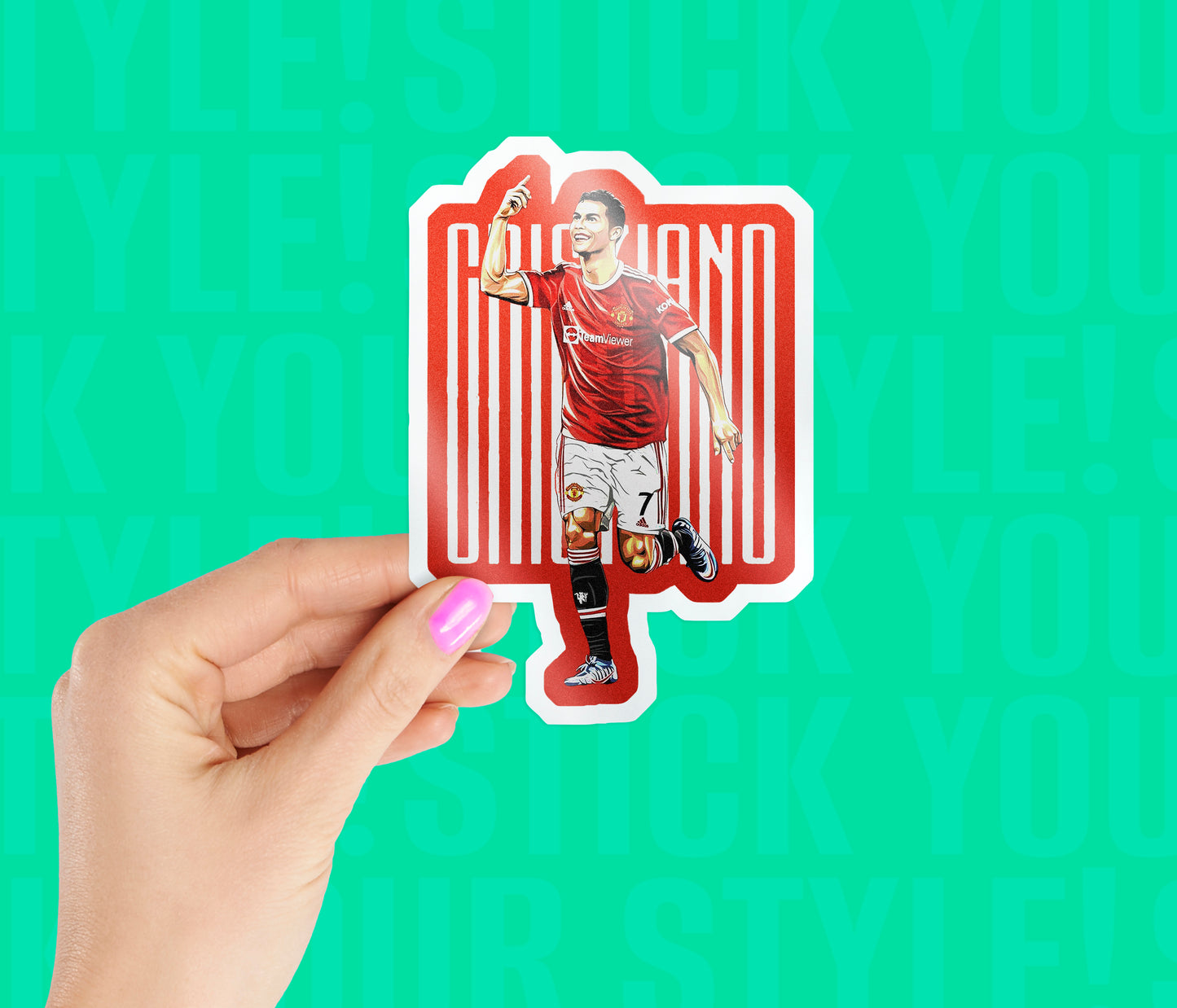 Cristiano Ronaldo Manchester Sticker