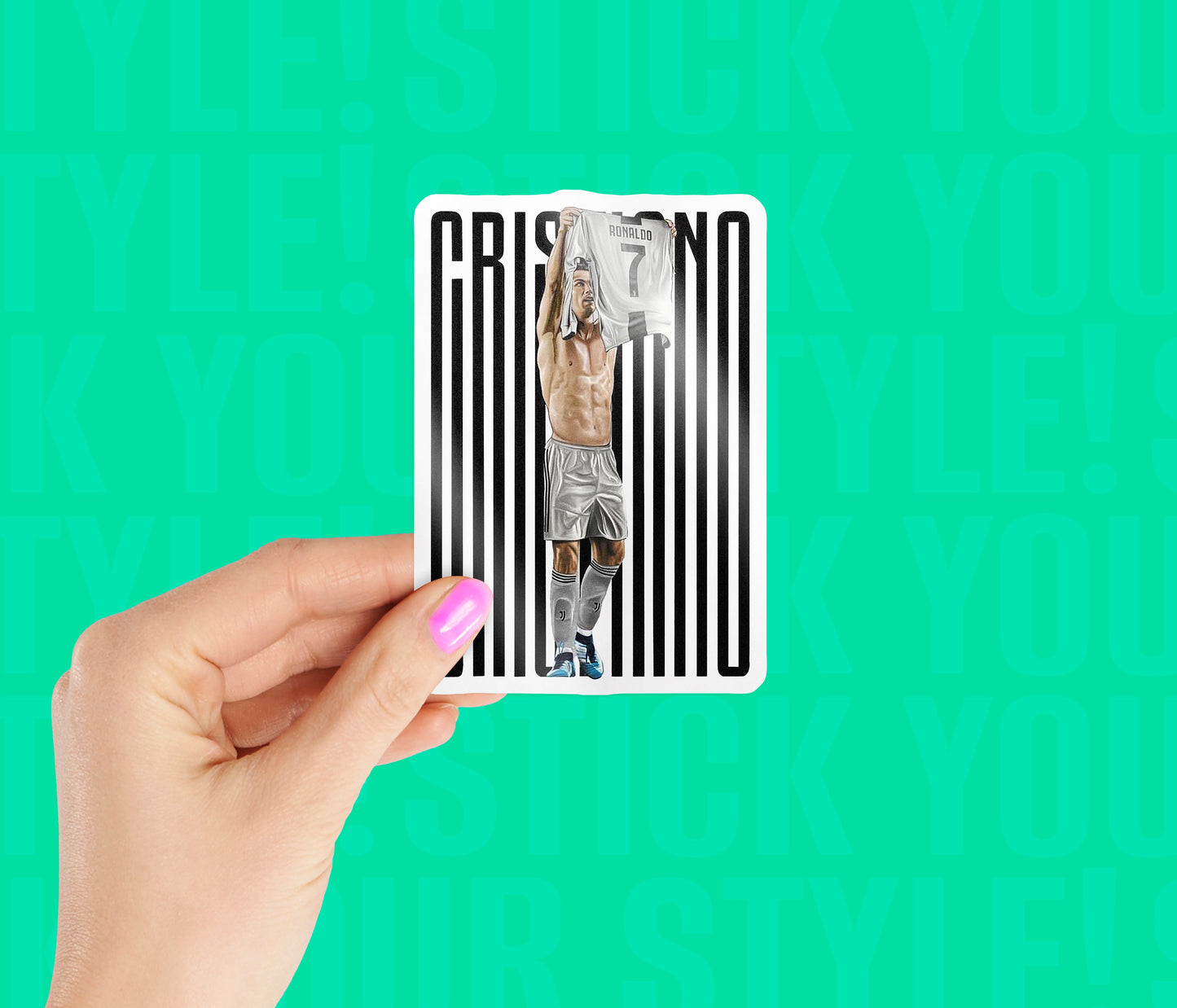 Cristiano Ronaldo No.07 Magnetic Sticker