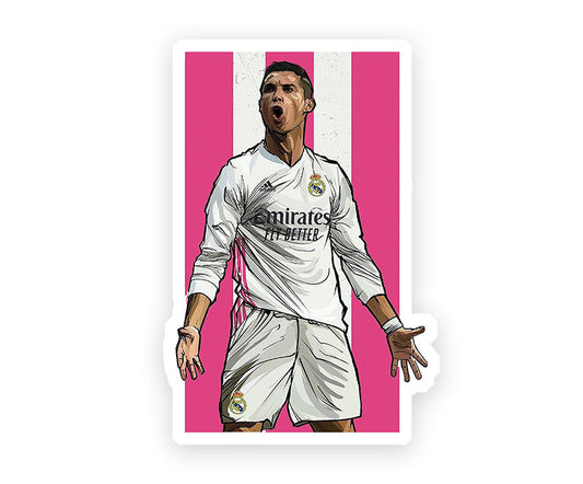 Cristiano Ronaldo Celebration Magnetic Sticker