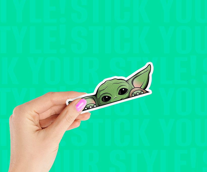 Cute Baby Yoda Magnetic Sticker