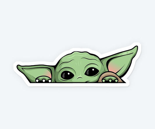 Cute Baby Yoda Magnetic Sticker